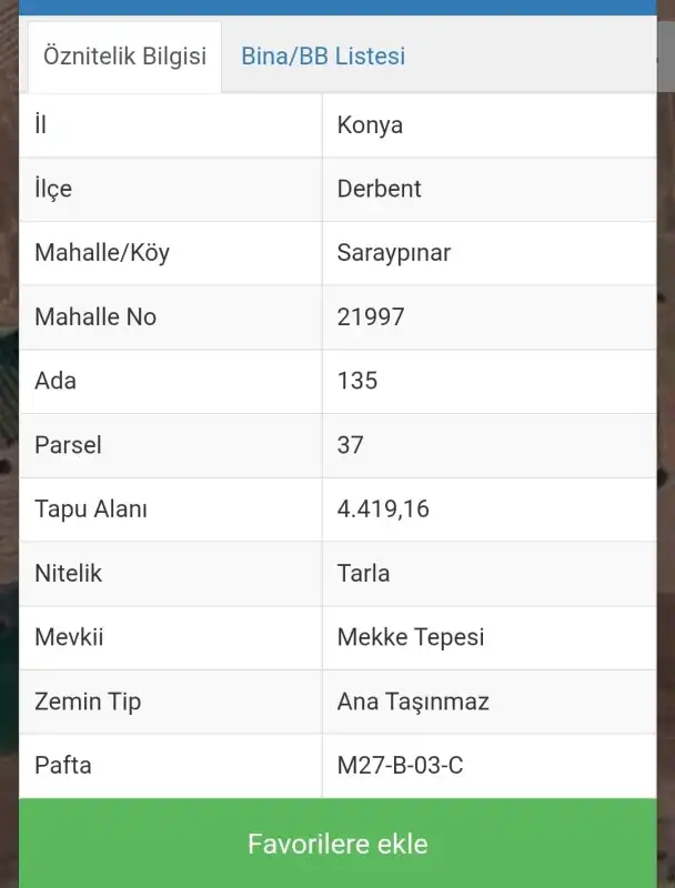 EMLAKYAP TAN DERBENT SARAYPINAR’DA SATILIK MÜSTAKİL TAPULU TARLA