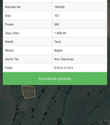EMLAKYAPTAN 1669 m² YATIRIMLIK TARLA BAĞLIK BÖLGEDE, TEK TAPU!