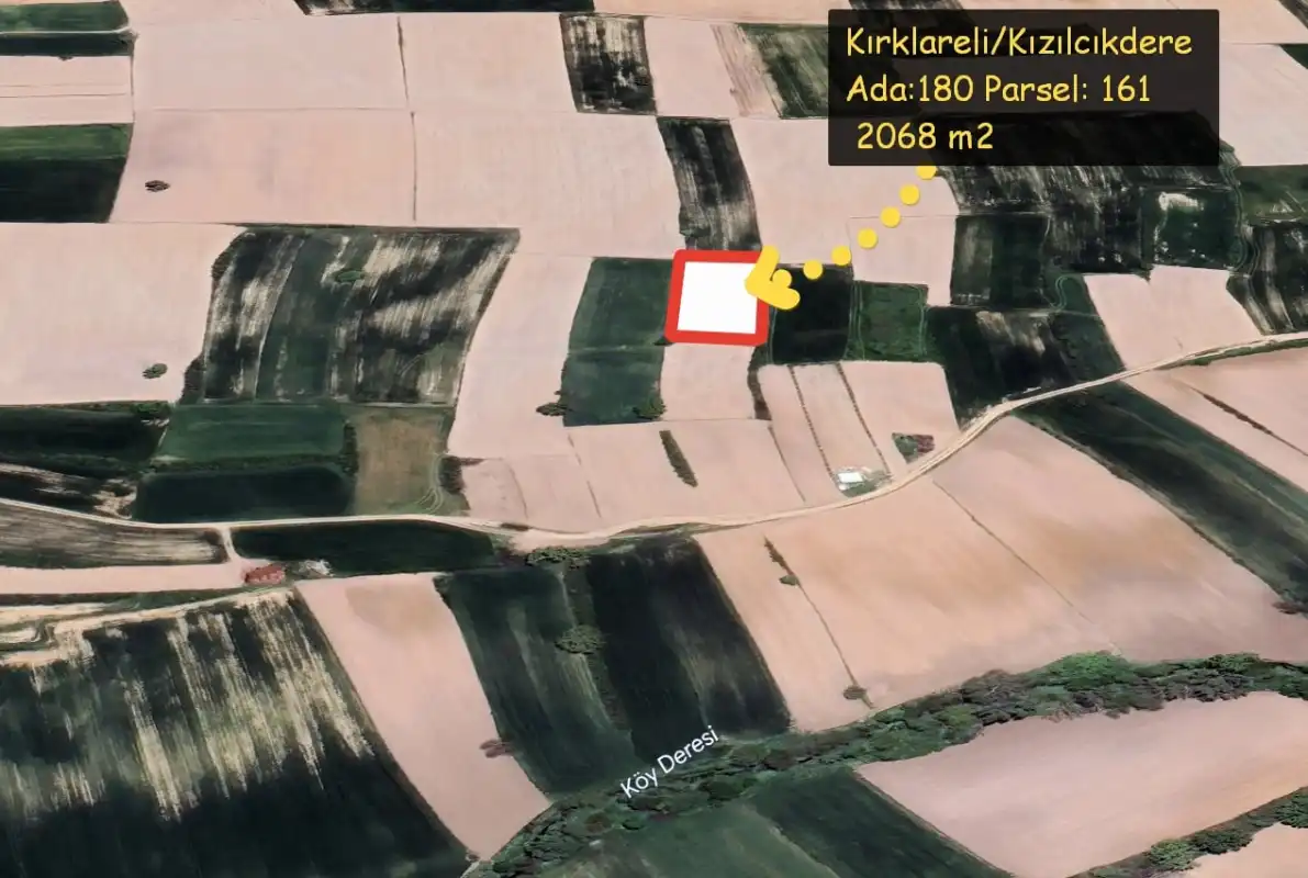 EMLAKYAP TAN KIZILCIKDERE DE SATILIK FIRSAT TARLA