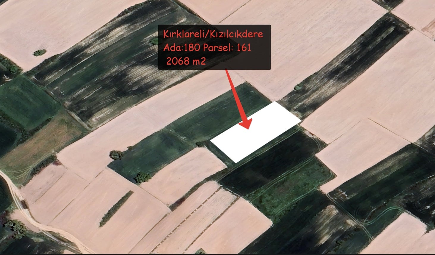 EMLAKYAP TAN KIZILCIKDERE DE SATILIK FIRSAT TARLA