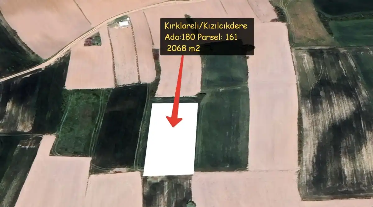 EMLAKYAP TAN KIZILCIKDERE DE SATILIK FIRSAT TARLA