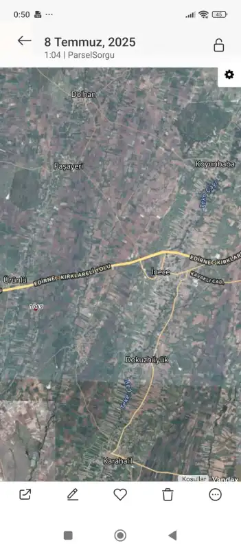 EMLAKYAP TAN KIRKLARELİ ÜRÜNLÜ DE SATILIK TARLA